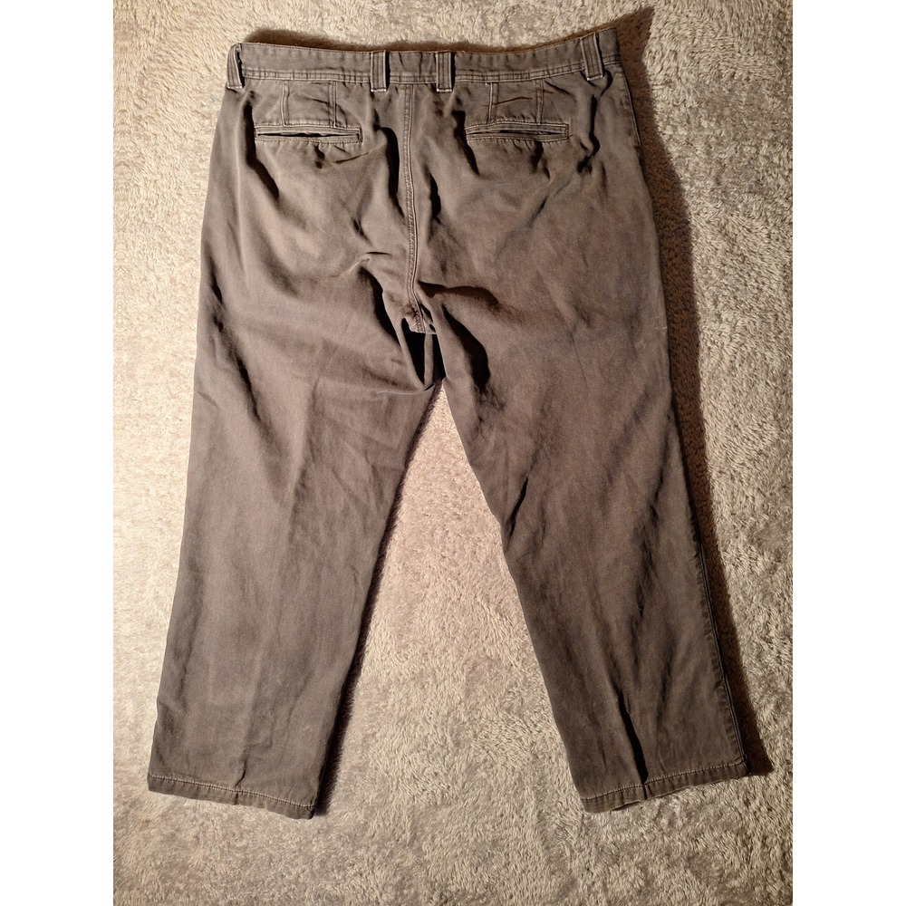 Vintage Washed Canvas Pants Men's Casual Chino Style Trousers, outdoors, snow - Picture 7 of 9